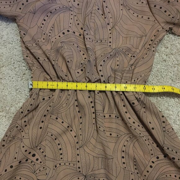 Retro 70s Psychedelic Paisley Peasant Sleeve Dress - Picture 13 of 16